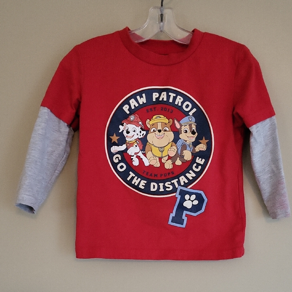 Paw Patrol long sleeve layered look tee shirt
